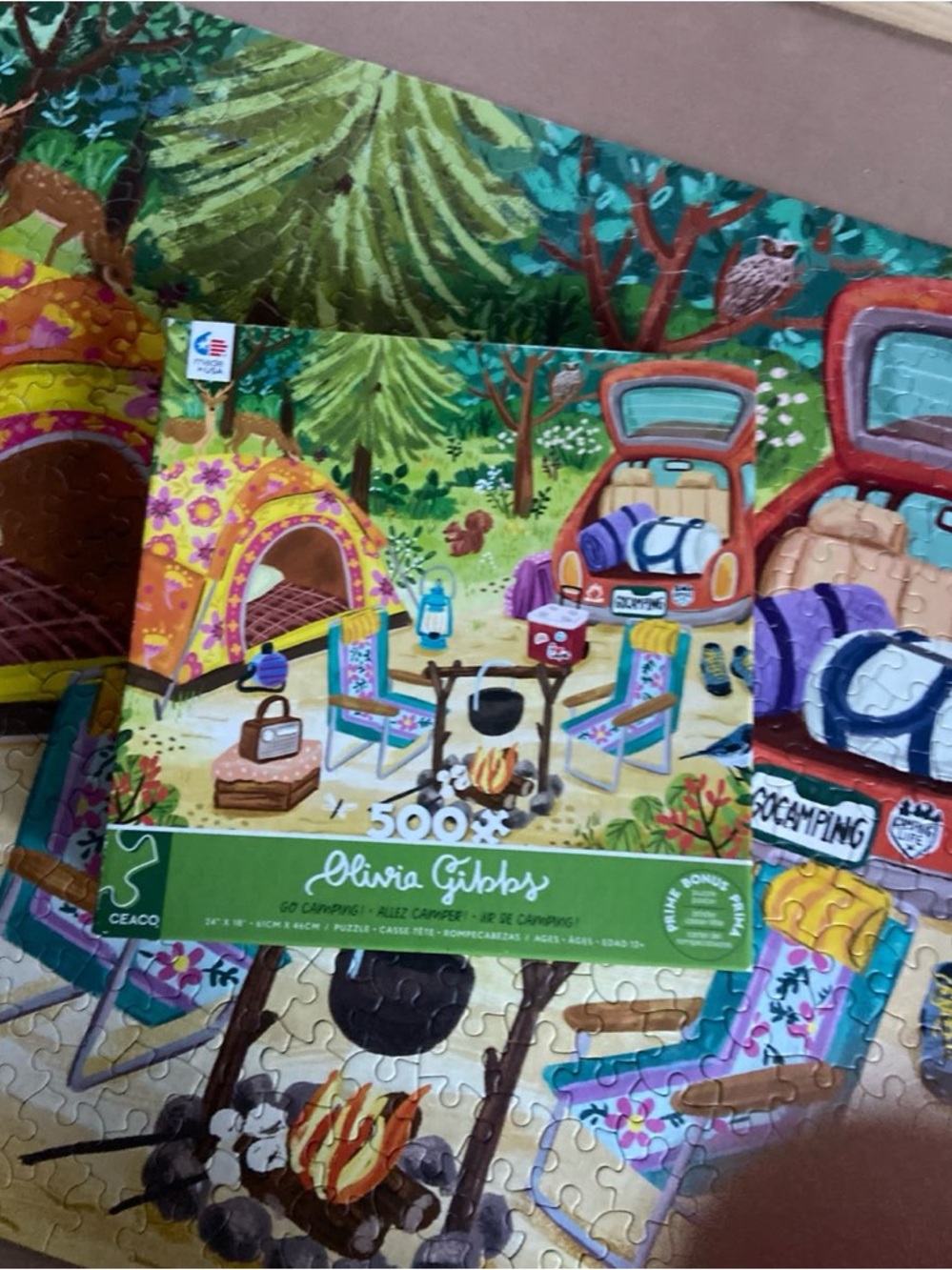 Olivia Gibbs 500pc Go Camping Puzzle